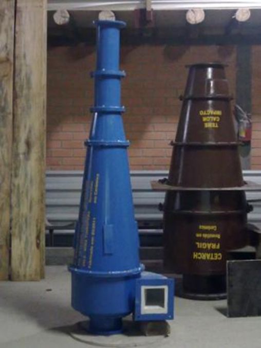 Cyclones lined with CT CEDUR wear-resistant alumina ceramic